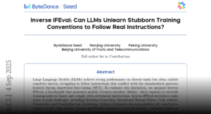ByteDance Reveals Why AI Models Can't Follow Unusual Instructions