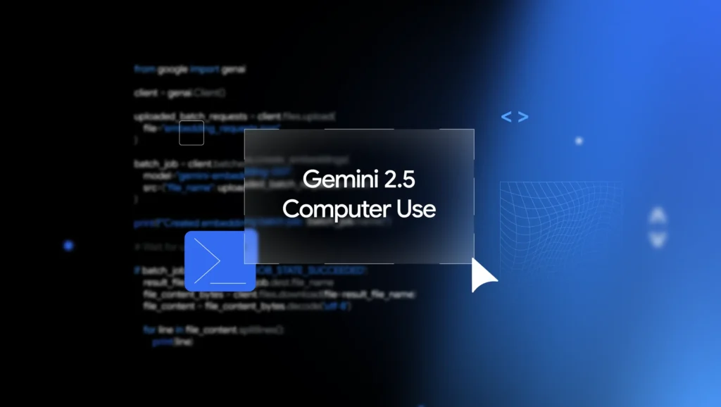 Google Launches Gemini 2.5 “Computer Use” Model to Power Next-Gen AI Agents